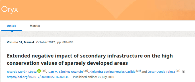 Artículo SIG Fauna Monfragüe