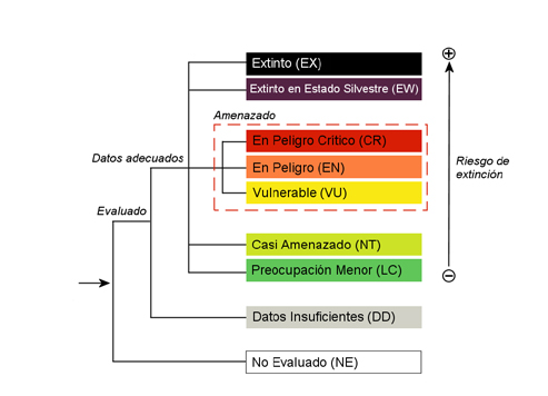 categoria uicn red list naturgis