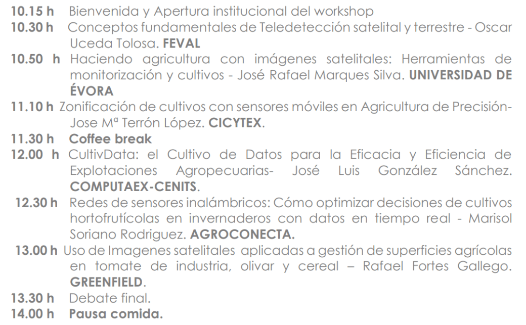 agricultura de precisión imágenes de satélite feval programa I