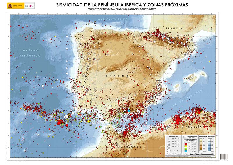 Mapa de peligro de terremotos NaturGIS