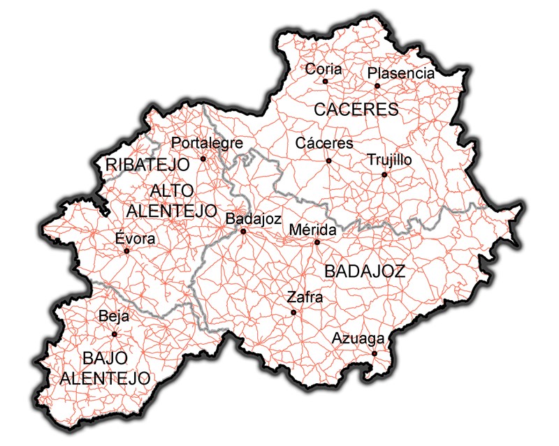 Área de estudio proyecto ECCOMAP para los hotspot